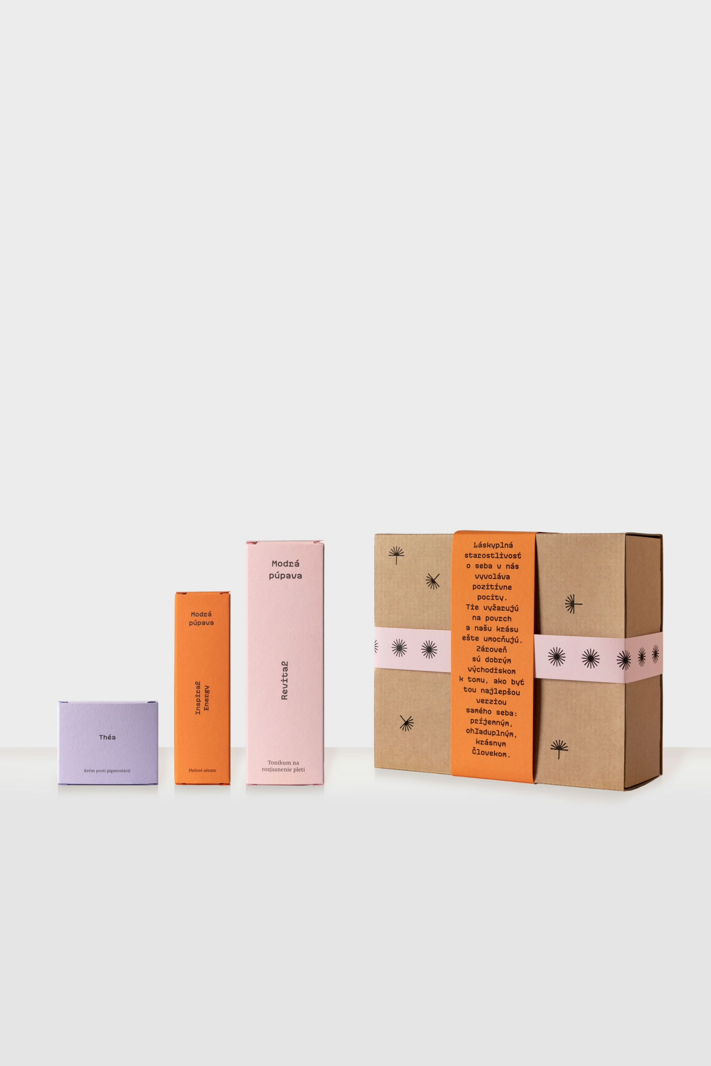 Darčeková sada Rozjasnenie pleti proti pigmentáciám – Revital, Inspiral Energy a Théa v balení
